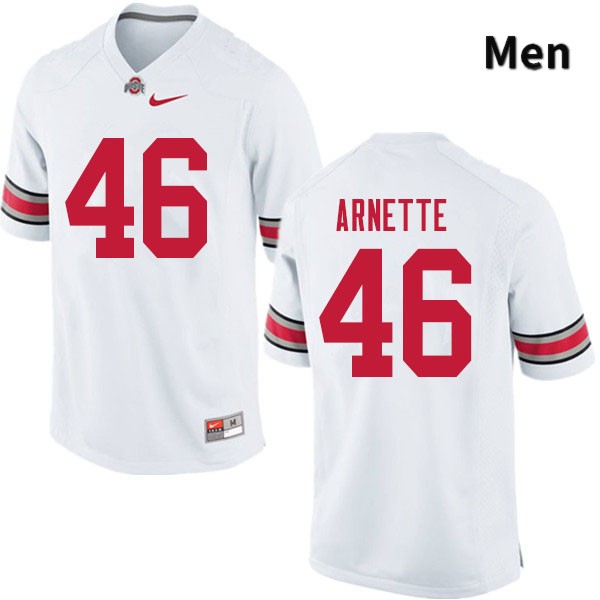 Ohio State Buckeyes Damon Arnette Men's #46 White Authentic Stitched College Football Jersey